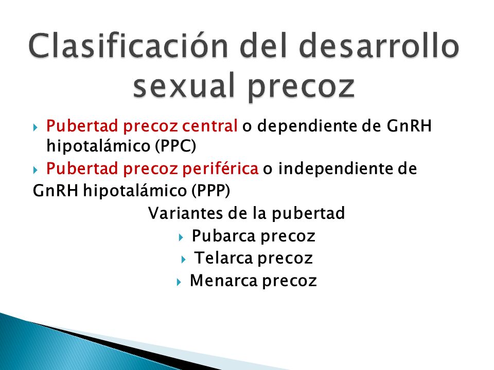 que es la pubertad precoz periferica